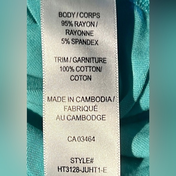 Ricki's Tank Top Embroidered Green Size L - Picture 6 of 10